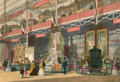 French Section of The Great Exhibition of 1851 by English School
