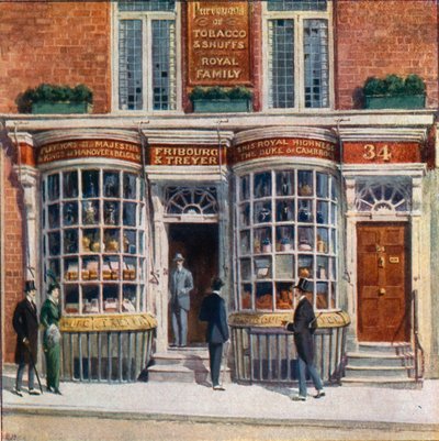 Fribourg & Treyer, Tabacconists, in Haymarket by English School