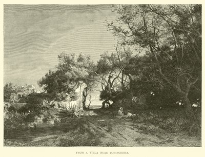 From a Villa Near Bordighera by English School