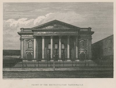 Front of the Metropolitan Tabernacle by English School