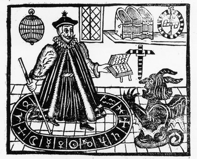 Frontispiece of The Tragicall History of the Life and Death of Doctor Faustus, by Christopher Marklin, c.1616 by English School