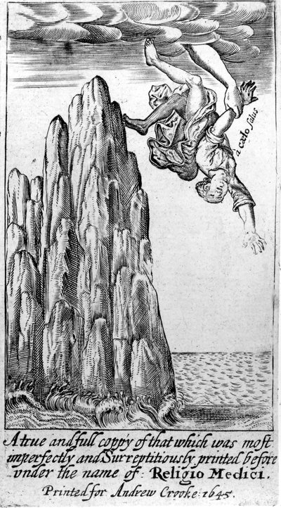 Frontispiece to Religio Medici by Sir Thomas Browne, 1645 by English School