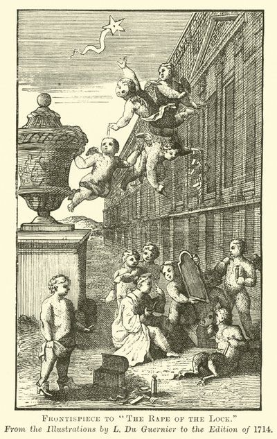 Frontispiece to The Rape of the Lock by English School