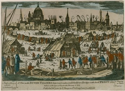 Frost Fair on the Thames, 1814 by English School