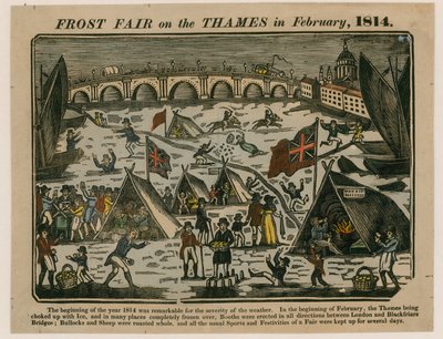 Frost Fair on the Thames, 1814 by English School