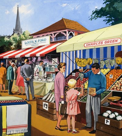 Fruitseller by English School