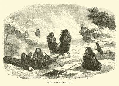 Fuegians in Winter by English School