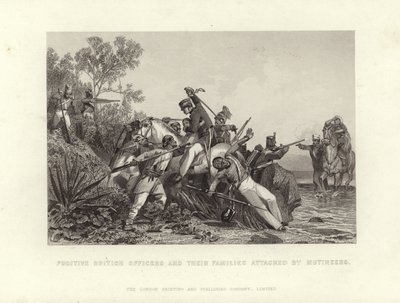 Fugitive British Officers by English School