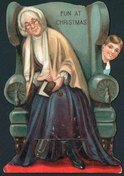 Fun at Christmas, Hiding Behind Chair by English School