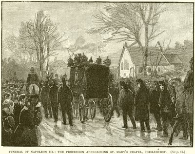 Funeral of Napoleon III: The Procession approaching St. Mary