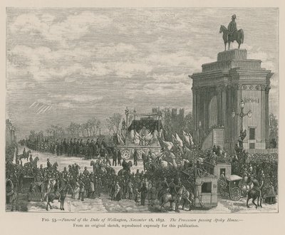 Funeral of the Duke of Wellington by English School
