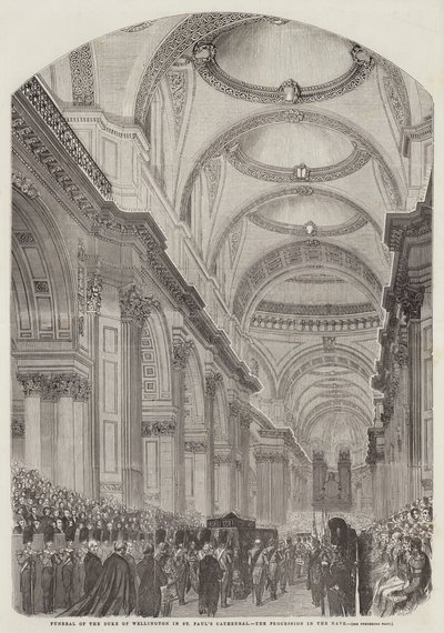 Funeral of the Duke of Wellington in St Paul