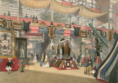 Fur and Hair Section of The Great Exhibition of 1851 by English School