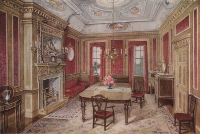 Furnishings for an Early 18th Century Dining Room by English School