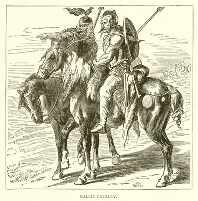 Gallic Cavalry by English School