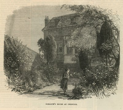 Garden at the House of William Hogarth by English School