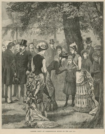 Garden Party at Marlborough House on 23 July 1883 by English School