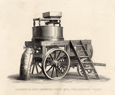 Garrett and Sons Improved Stone Mill for Grinding Wheat by English School