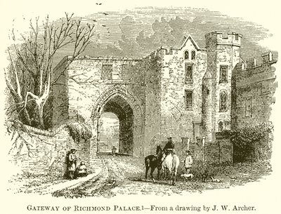 Gateway of Richmond Palace by English School