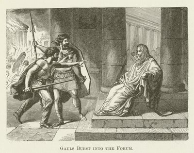Gauls Burst into the Forum by English School