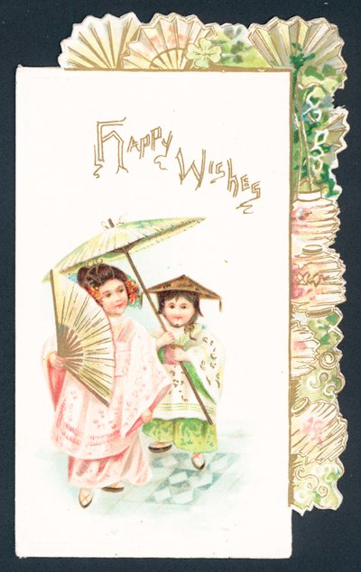 Geisha Girl and Chinese Girl by English School