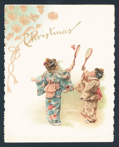 Geisha Girls Playing Badminton by English School