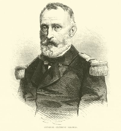 General Clement Thomas, March 1871 by English School