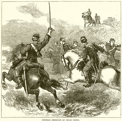General Sheridan at Cedar Creek by English School