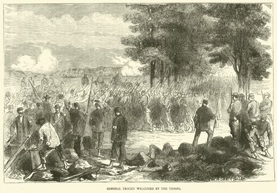 General Trochu Welcomed by the Troops by English School