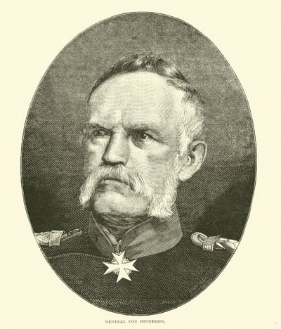 General Von Hindersin, October 1870 by English School