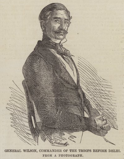 General Wilson, Commander of the Troops Before Delhi by English School