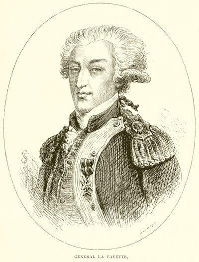 General La Fayette by English School