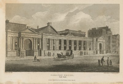 General View of Carlton House by English School