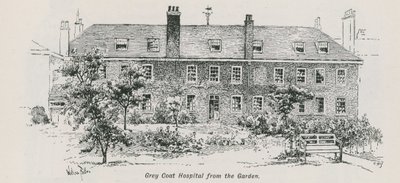 General View of Grey Coat Hospital from the Garden by English School