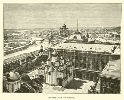 General View of Moscow by English School