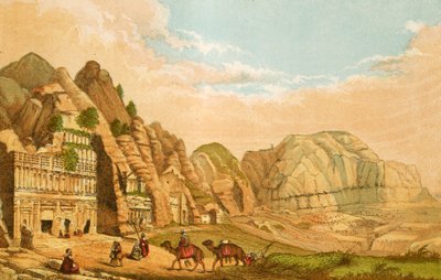 General View of Petra from the North East by English School