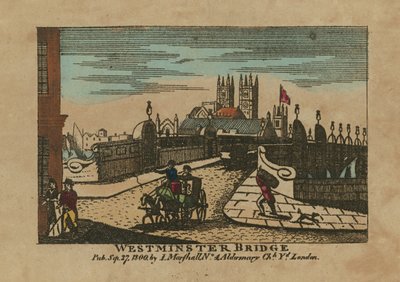 General View of Westminster Bridge by English School