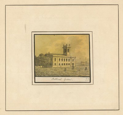 General View of a Church in Bethnal Green by English School