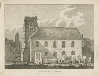 General View of a Graveyard in Brentford by English School