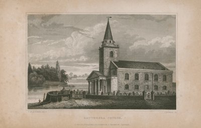 General View of the Battersea Church by English School