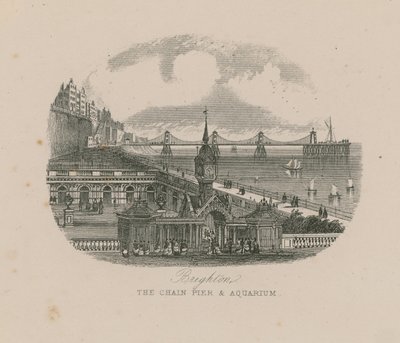 General View of the Chain Pier and Aquarium on the Seafront at Brighton by English School
