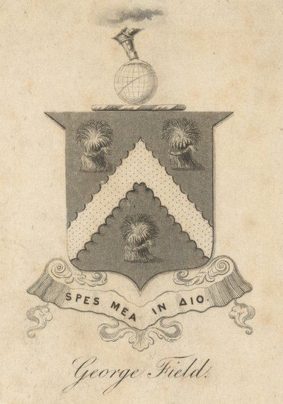 George Field, Armorial Bookplate, from 