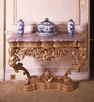 George II carved console table, c.1750 by English School