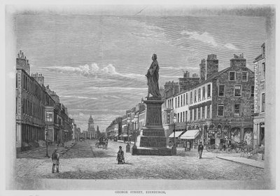 George Street, Edinburgh (engraving) by English School