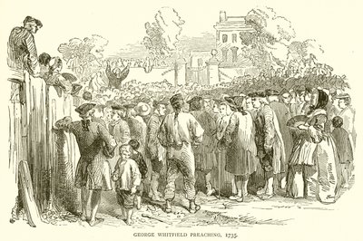 George Whitefield Preaching, 1735 by English School