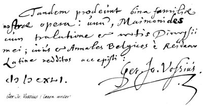 Ger: Jo: Vossius by English School