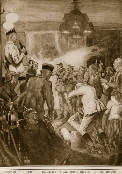 German Kultur in Excelsis: Royal Irish Rifles to the Rescue by English School