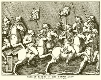German Riders in the Roman Army by English School