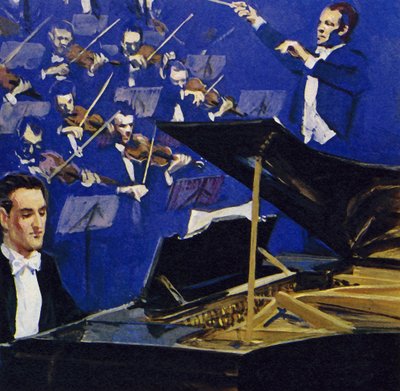 Gershwin himself performed Concerto in F at the Carnegie Hall by English School