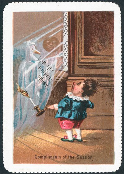Ghost of Goose, Christmas Card by English School